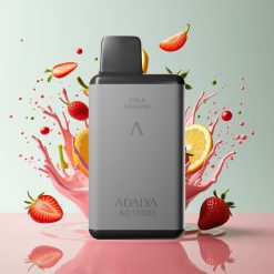 Adalya AD 10000 Puff Italia Ingrosso – Fragola Splash, Grigio Spazio, 14ml, USB-C, 2% Nicotina