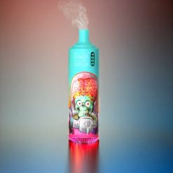 RandM Tornado 9000 Puffs Italia Ingrosso - 850 mAh Ricaricabile, 18 mL, Coil Mesh, Display RGB, Blu Lampone Acido - 54 Varianti di Gusto