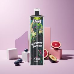 Uwin Shisha Hookah Crystal 20000 Puff Italia Ingrosso Mirtillo Lampone 0% 5% Nic 22ml Mesh Coil Type-C